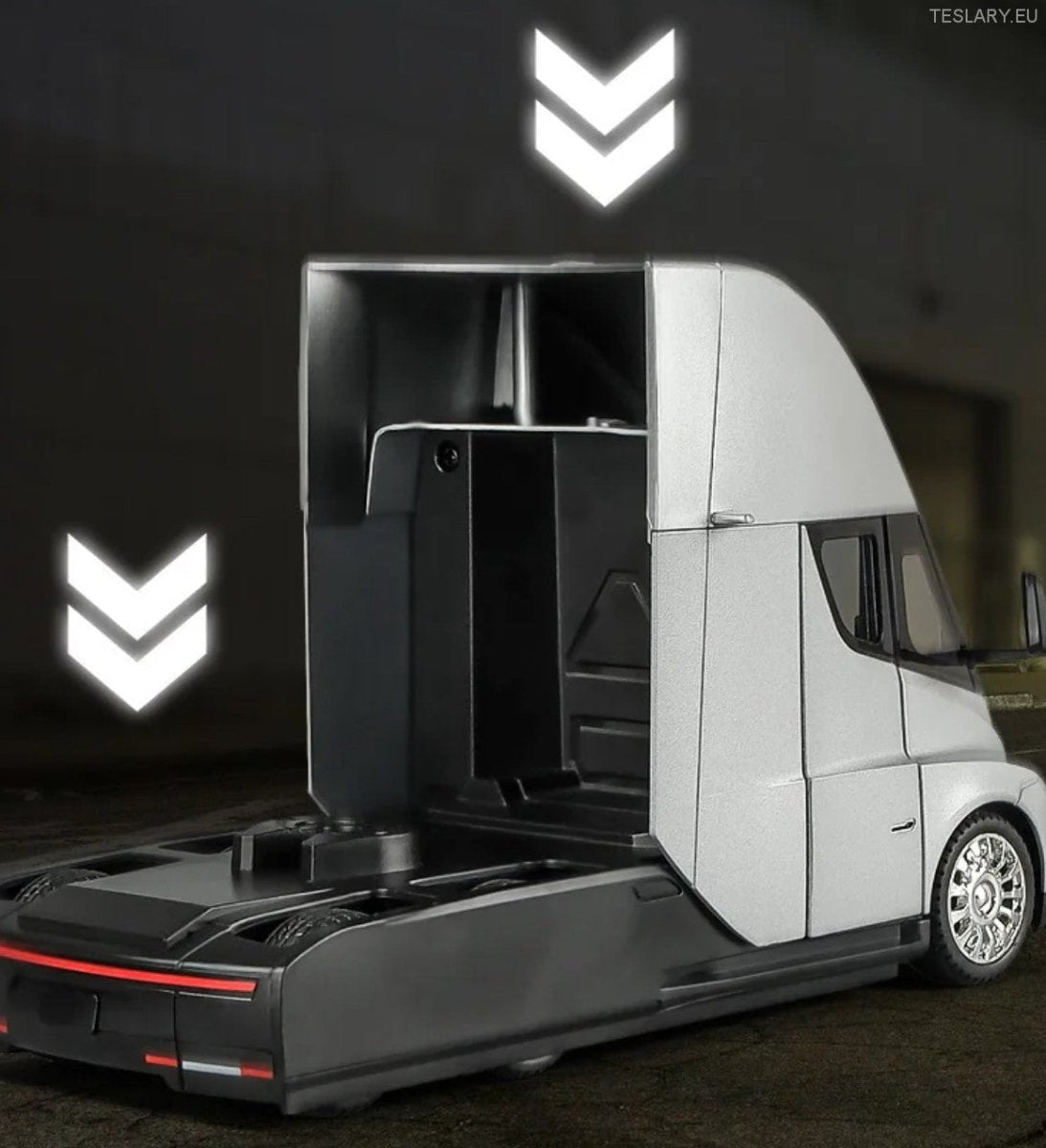 Coletores de caminhão semi -trailer Tesla 1:24 Versão não oficial