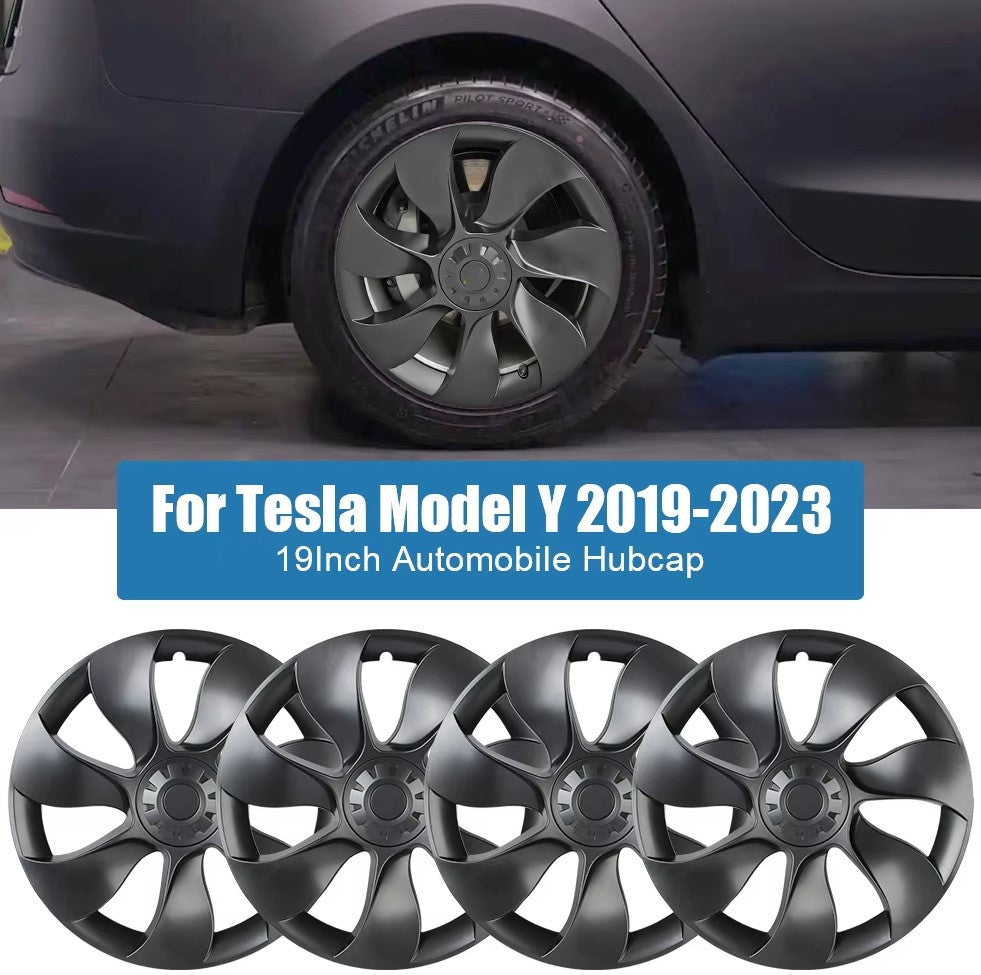 Tesla Model Y 19" Fulll Coverage Ubertine Wheel Covers - Gun Metal Grey