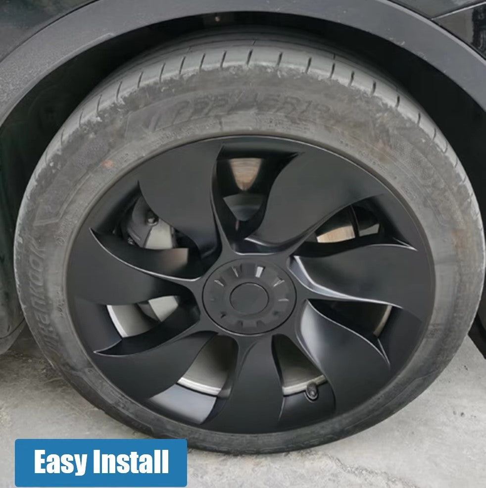 Tesla Model Y 19" Fulll Coverage Ubertine Wheel Covers - Gun Metal Grey