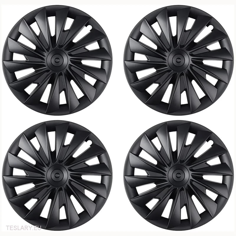 18" Tesla Model 3 Highland Performance Turbine Style Wheel Covers -TESLARY.IE Tesla Shop Europe