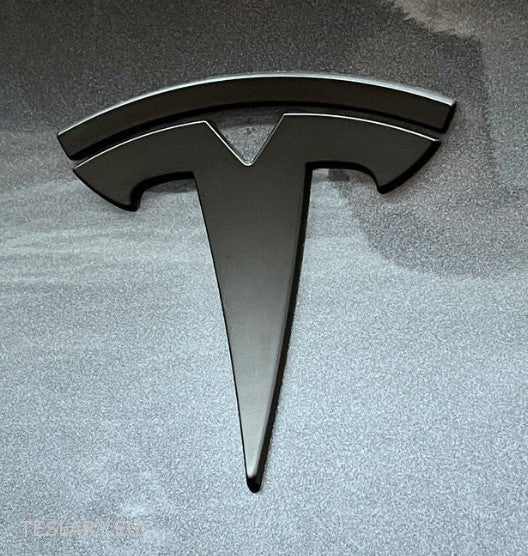 Logotipo trasero de Tesla Model 3 / Y Negro , Carbono , Cromo , Rojo