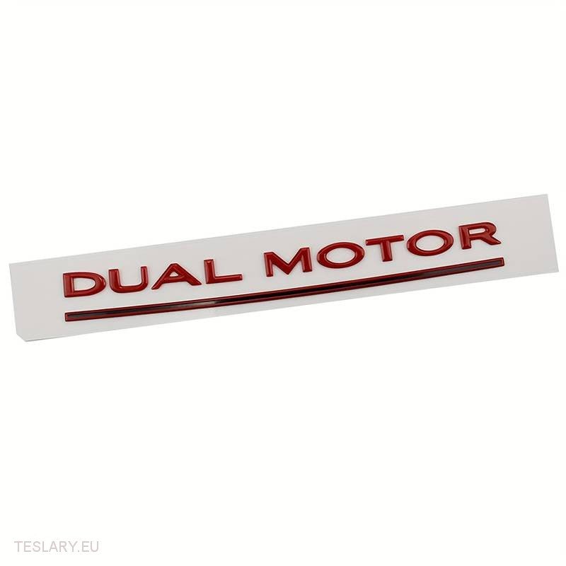 Tesla Model 3/Y Dual Motor Logo Emblem Black, Red, Chrome, Gold