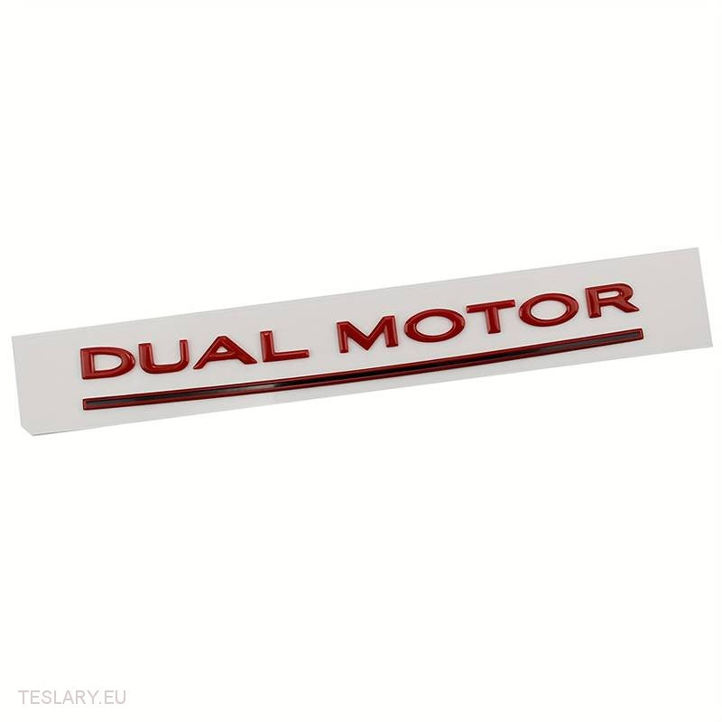 Tesla Model 3/Y Dual Motor Logo Emblem Black , Red , Chrome , Gold