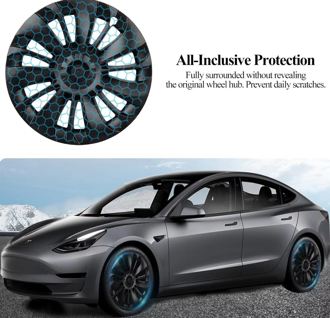 Tesla Model Y 19" Ubertine Style  Performance Style Wheel Covers