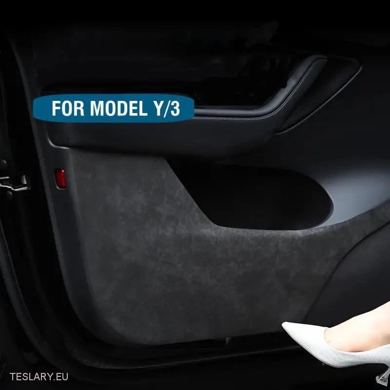 Tesla Model 3 / Y Anti Kick Protective Suede Door Panel Covers