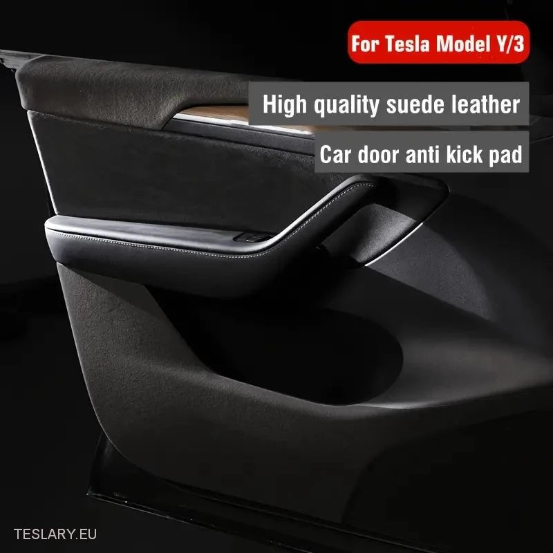 Tesla Model 3 / Y Anti Kick Protective Suede Door Panel Covers