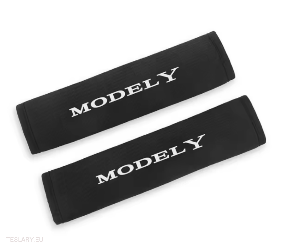 Tesla Seat Belt Shoulder Protector with Logo ( 2 Pieces ) - Tesla Shop Europe - TESLARY.IE Ireland - France boutique- Deutschland Geschäft- España comercio - Nederland winkel- TESLARY.IE