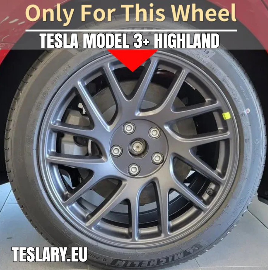 Tesla Model 3+ Highland 18" Blade Style Radkappen – Mattschwarz