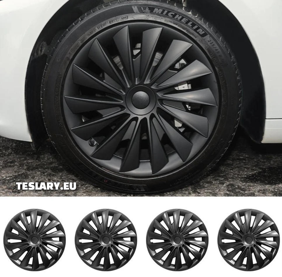 Tesla Model 3+ Highland 18" Blade Style Radkappen – Mattschwarz