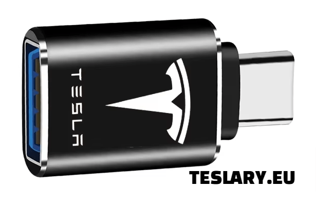 Tesla USB Tipo C para USB adaptador para o modelo 3 y S x logotipo