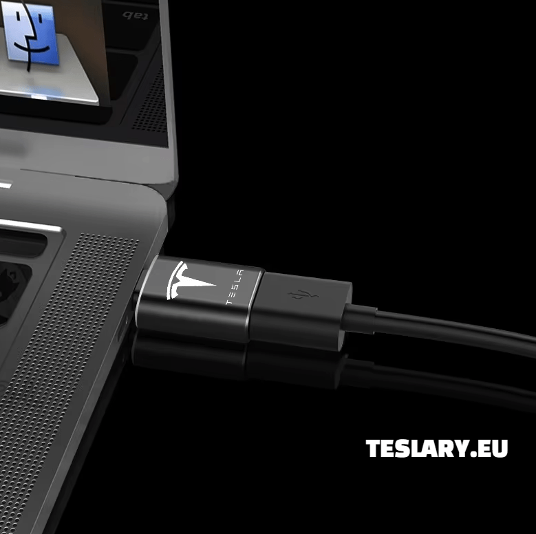 Tesla USB Tipo C para USB adaptador para o modelo 3 y S x logotipo