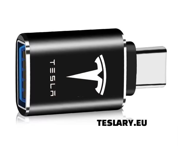 Tesla USB TYPE C to USB Adapter for Model 3 Y S X LOGO