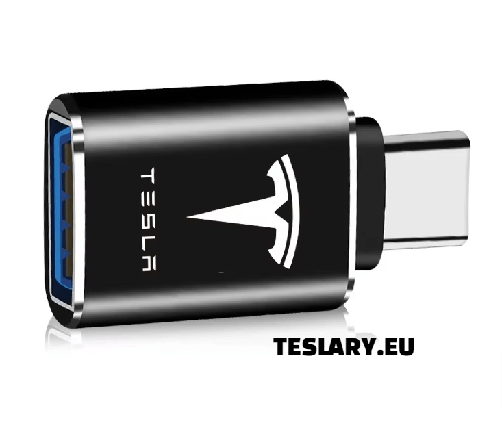 Tesla USB Tipo C para USB adaptador para o modelo 3 y S x logotipo