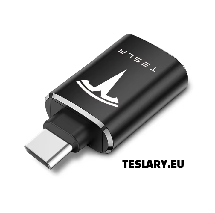 Tesla USB TYPE C to USB Adapter for Model 3 Y S X LOGO