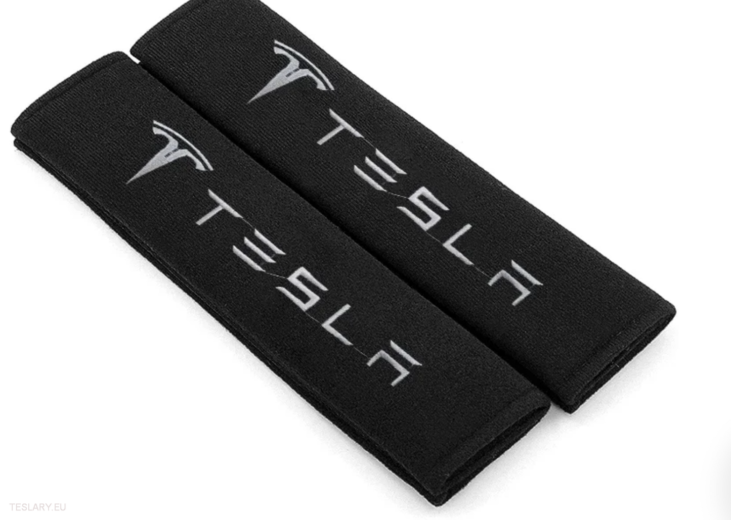 Tesla Seat Belt Shoulder Protector with Logo ( 2 Pieces ) - Tesla Shop Europe - TESLARY.IE Ireland - France boutique- Deutschland Geschäft- España comercio - Nederland winkel- TESLARY.IE