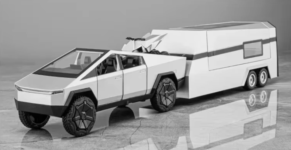 Tesla Cybertruck, Camping RVS a terénní vozidlo 1:32 Scale Model