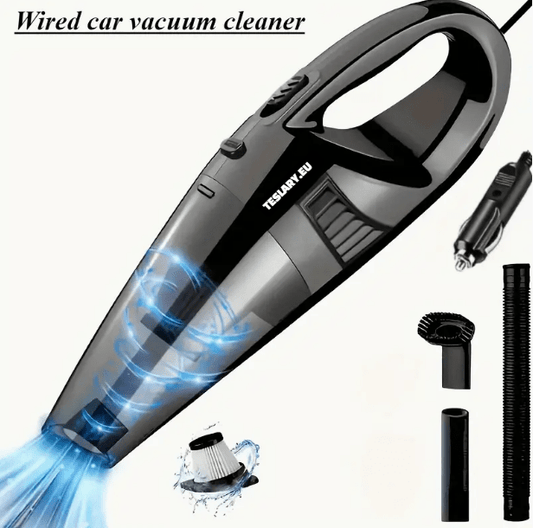 Vacuüm 12V Wired krachtige handheld car vacuümreiniger zwart