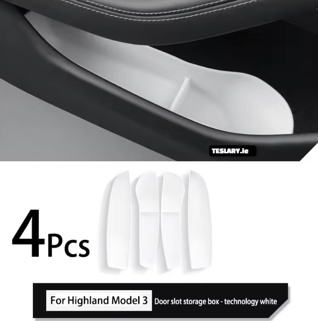 Tesla Model 3 / Y / 3+ Highland Door Organizer Beschermende zakken voor en achter