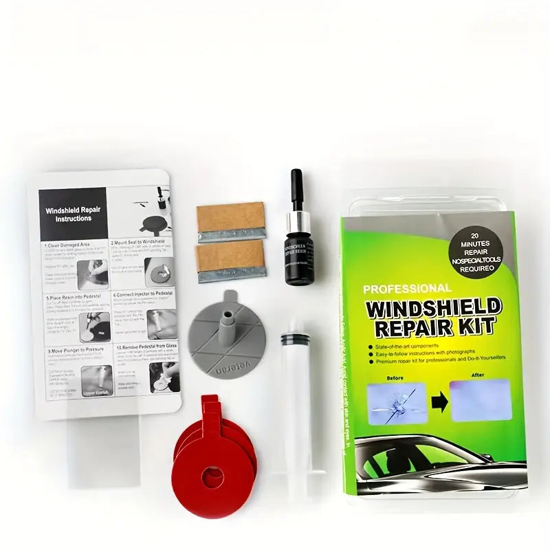 Windscreen Glass Crack Repair Kit