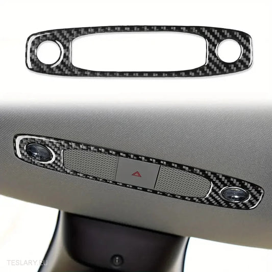 Dome / Map Light Cover for Tesla 3/Y Carbon Fiber -TESLARY.IE Tesla Shop Europe