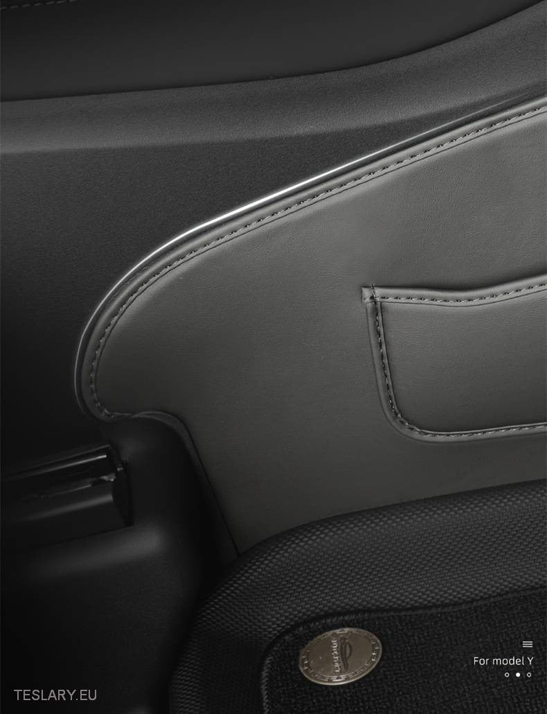 Tesla Model 3 /  Y Centre Console Side PU Leather Protector -TESLARY.IE Tesla Shop Europe