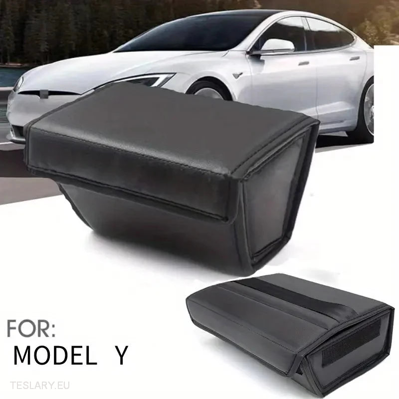 Tesla Y Rear Storage Centre Console Organiser PU Leather - Tesla Shop Europe - TESLARY.IE Ireland - France boutique- Deutschland Geschäft- España comercio - Nederland winkel- TESLARY.IE