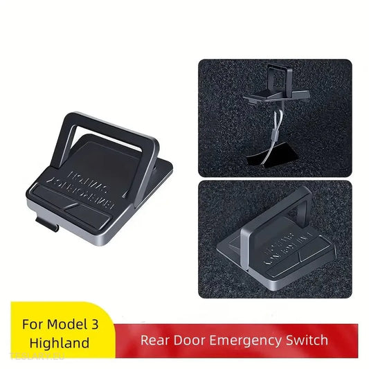 Tesla 3 Highland Emergency Rear Door Pull Handle -TESLARY.IE Tesla Shop Europe