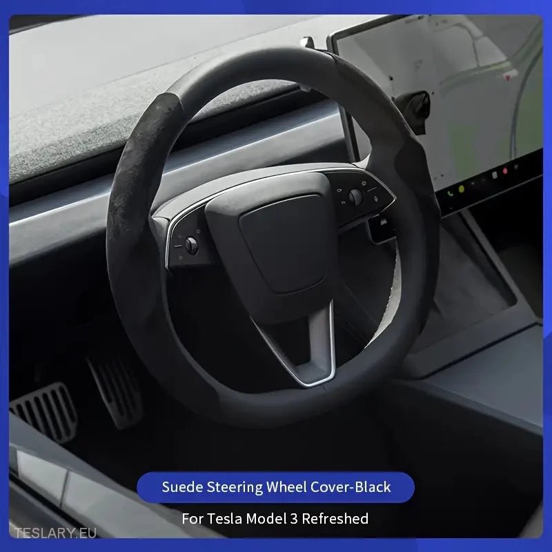 Tesla Model 3 Highland Steering Wheel Cover - Tesla Shop Europe - TESLARY.IE Ireland - France boutique- Deutschland Geschäft- España comercio - Nederland winkel- TESLARY.IE