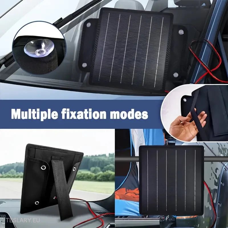 Solar Trickle Charger for Tesla EV 12 Volt Battery -TESLARY.IE Tesla Shop Europe