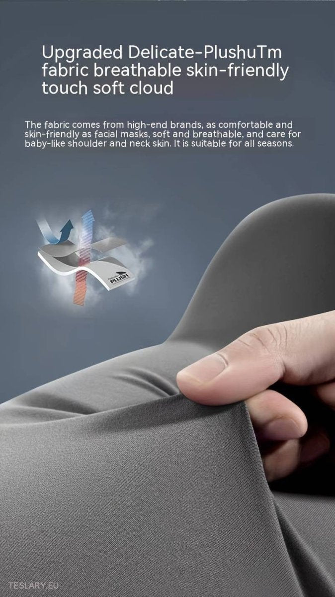 Memory Foam Neck Pillow & Back Support Cushion for All Tesla Models -TESLARY.IE Tesla Shop Europe