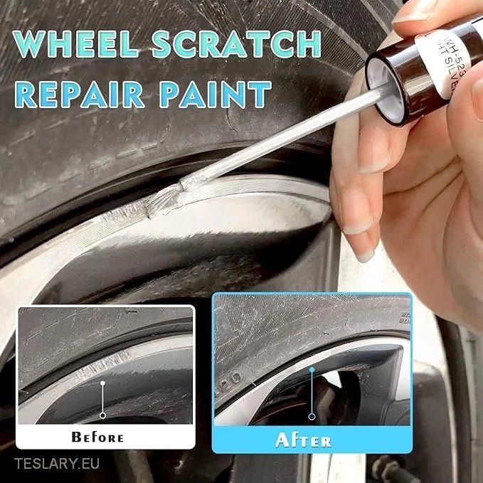 Car Touch Up Paint Pen with Brush -TESLARY.IE Tesla Shop Europe