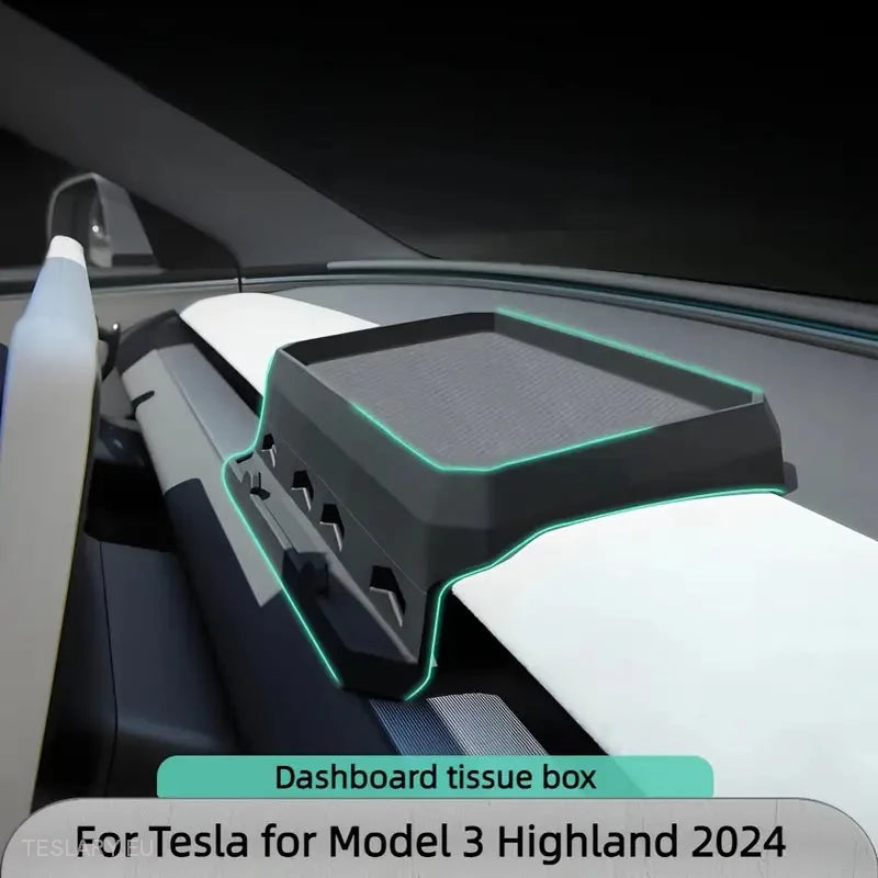 Tesla 3+ Highland Phone & Dash Storage Organiser -TESLARY.IE Tesla Shop Europe