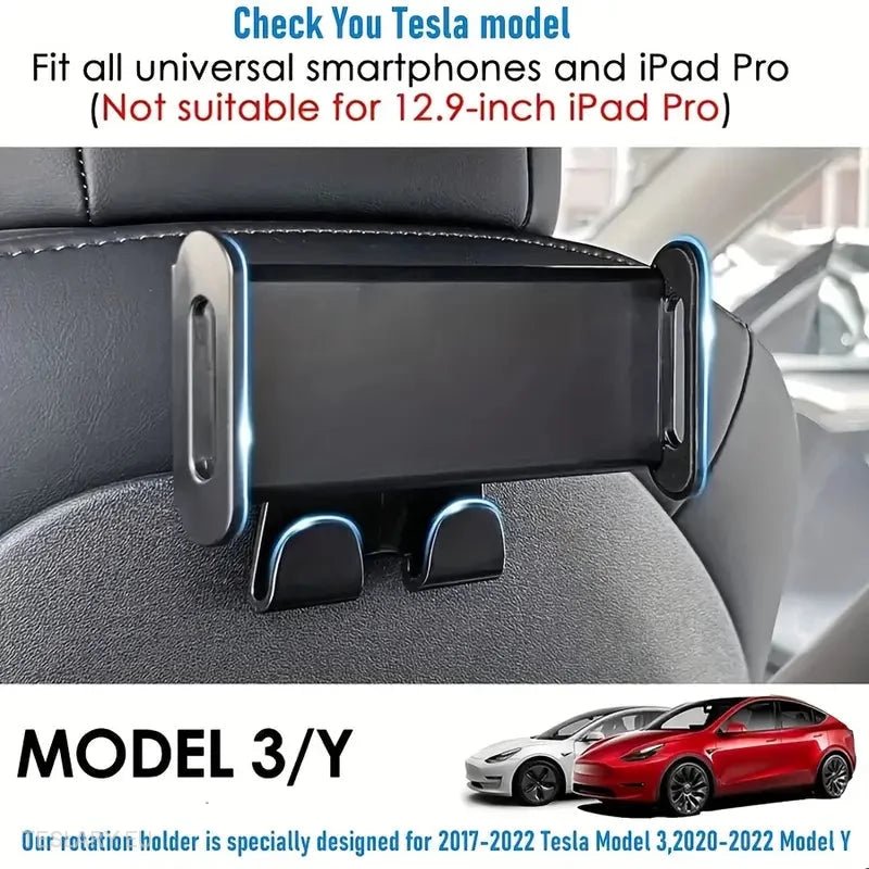 Rear Passenger Tablet/Screen Mount for Tesla 3/Y -TESLARY.IE Tesla Shop Europe