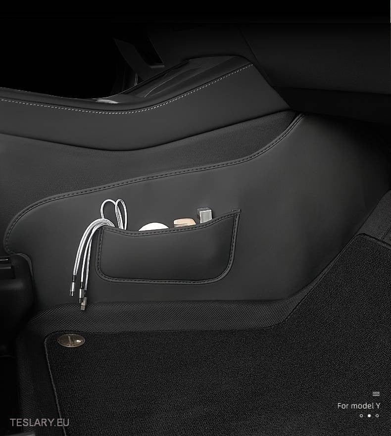 Tesla Model 3 /  Y Centre Console Side PU Leather Protector -TESLARY.IE Tesla Shop Europe