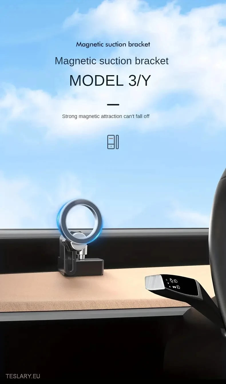 Tesla Model 3 /  YMagnetic Phone Holder 360 Degrees -TESLARY.IE Tesla Shop Europe