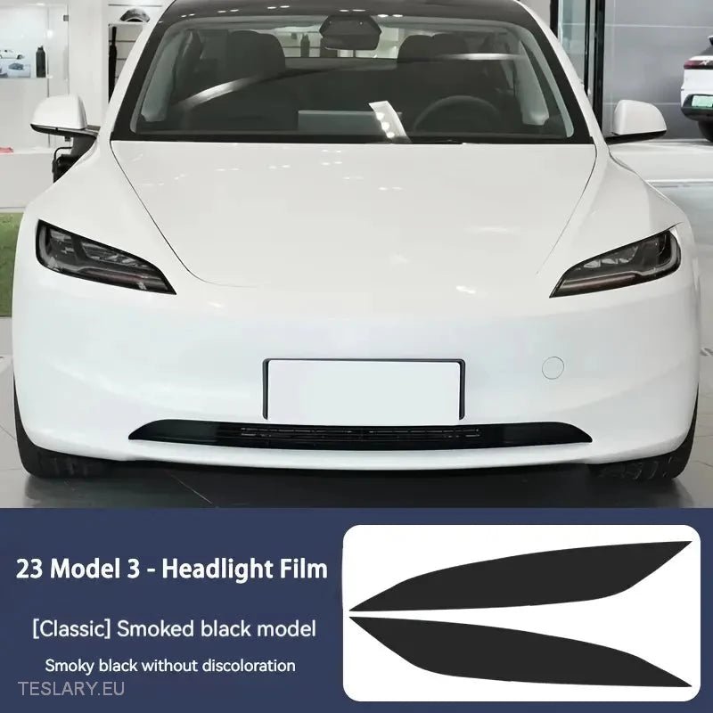 Tinta nera del faro anteriore TPU per Tesla Model 3, Y & Highland