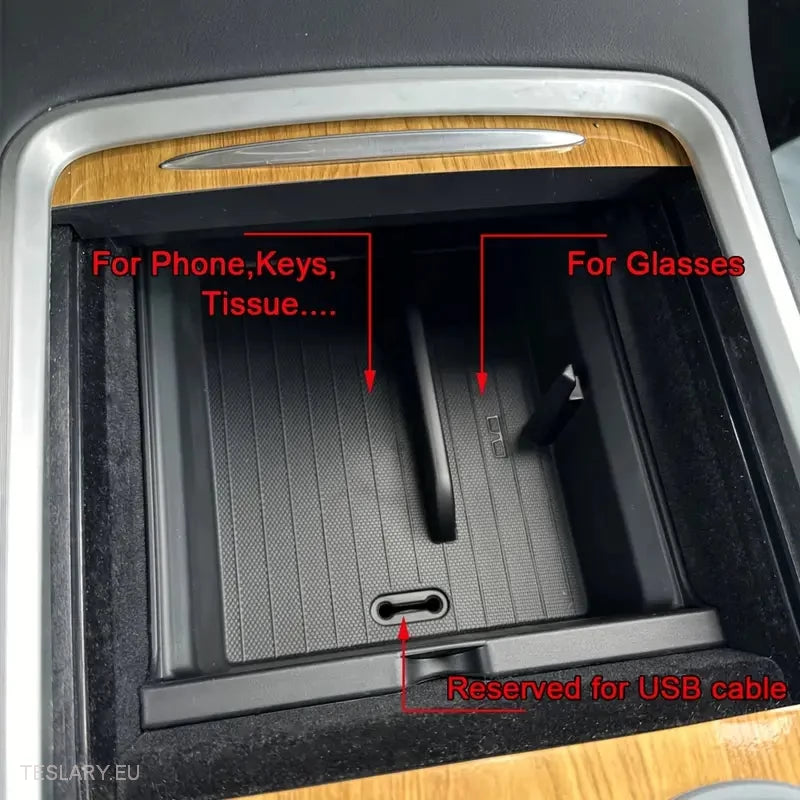 Tesla Model 3 / Y Centre Console Front Organiser -TESLARY.IE Tesla Shop Europe