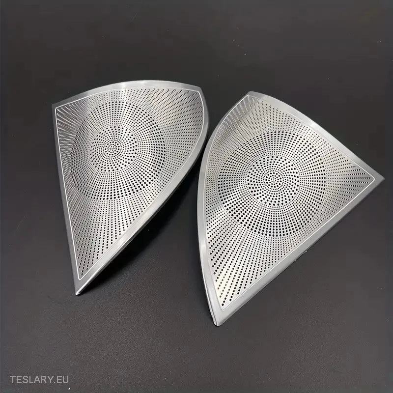 Tesla Y Interior Front Sepaker Cover Silver ( PAIR ) - Tesla Shop Europe - TESLARY.IE Ireland - France boutique- Deutschland Geschäft- España comercio - Nederland winkel- TESLARY.IE