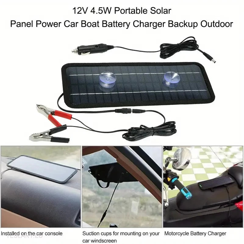 Solar Trickle Charger for Tesla EV 12 Volt Battery -TESLARY.IE Tesla Shop Europe