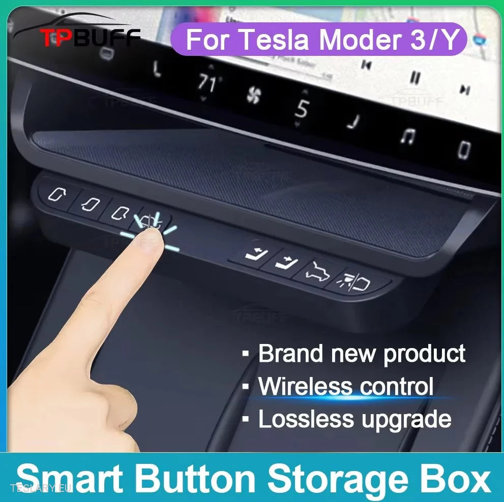 Multi Function Physical Buttons & Storage for Tesla Model 3 / Y -TESLARY.IE Tesla Shop Europe