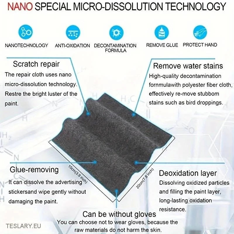 Nano Technology Scratch Repair Cloth -TESLARY.IE Tesla Shop Europe