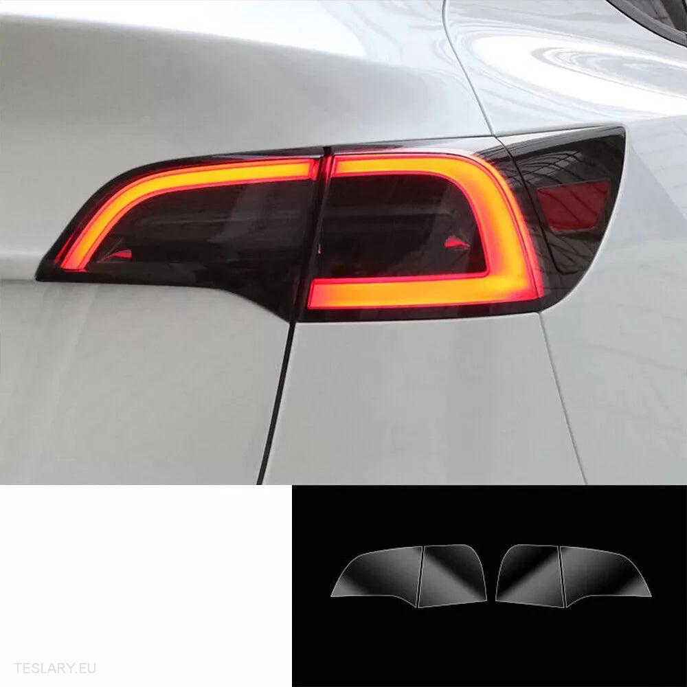 Tesla Y 2022 - 2024 Rear Tail Lights Black Film Kit - Tesla Shop Europe - TESLARY.IE Ireland - France boutique- Deutschland Geschäft- España comercio - Nederland winkel- TESLARY.IE