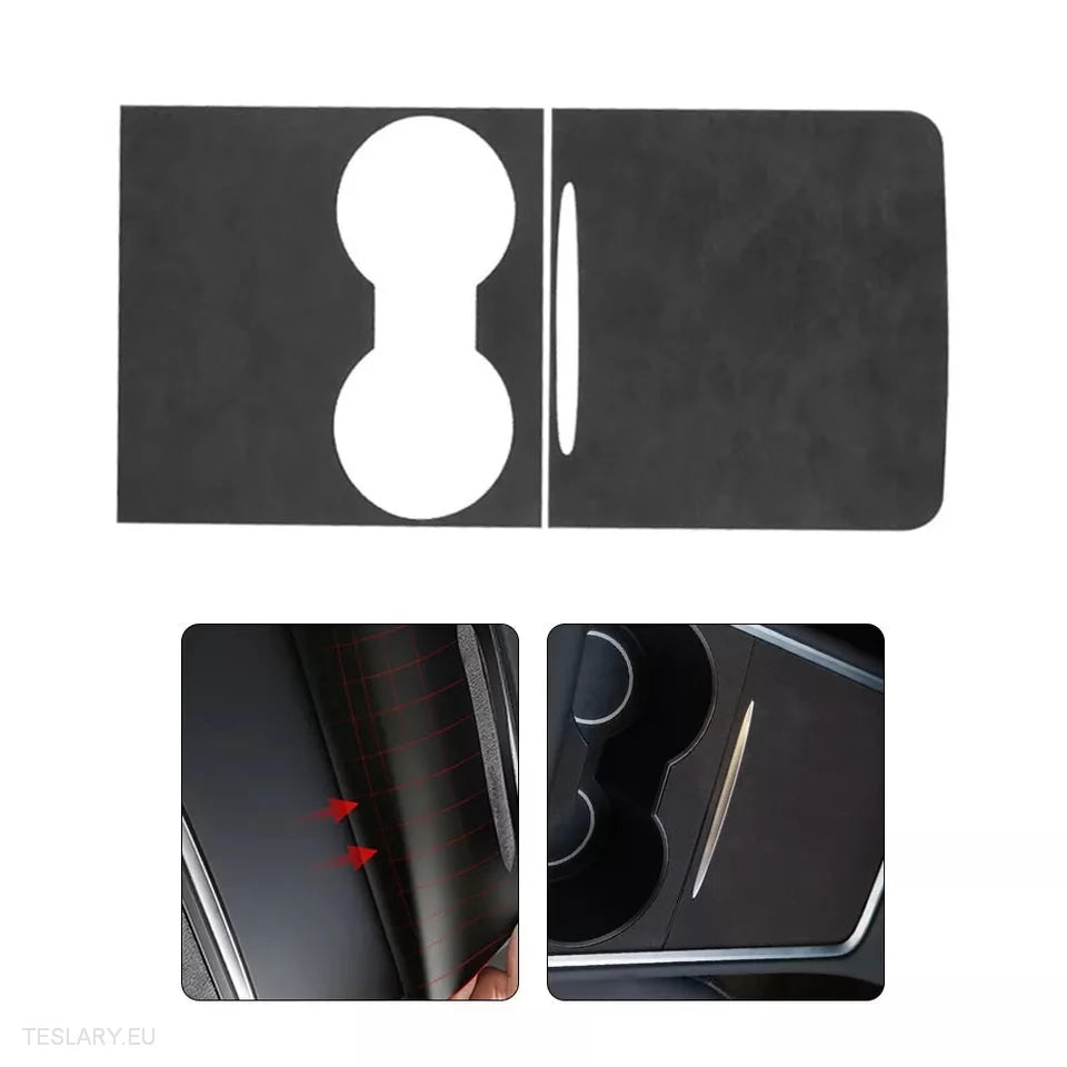 Premium Suede Centre Console Cover for Tesla 3/Y -TESLARY.IE Tesla Shop Europe