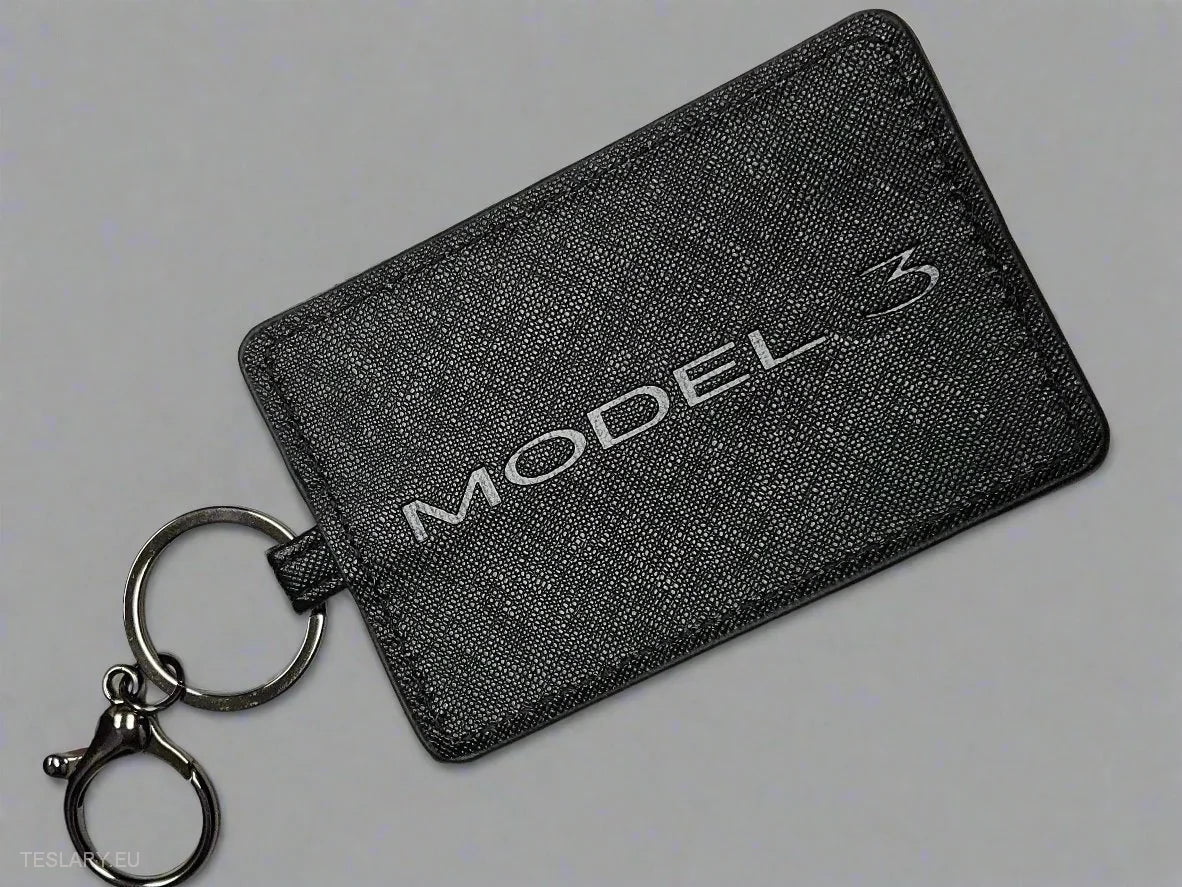 Modern Key Case Cover with Tesla Model 3 logo -TESLARY.IE Tesla Shop Europe