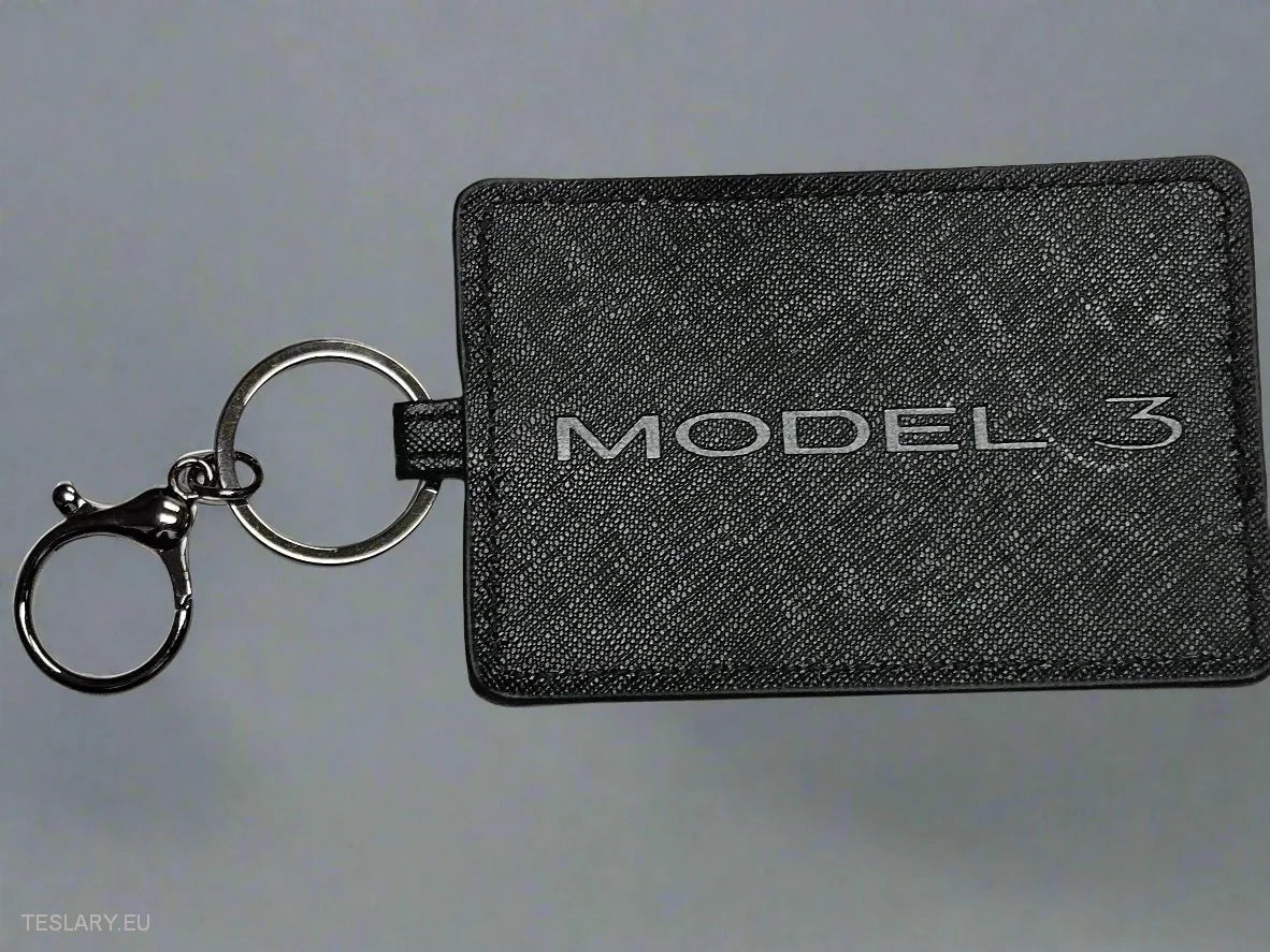 Modern Key Case Cover with Tesla Model 3 logo -TESLARY.IE Tesla Shop Europe