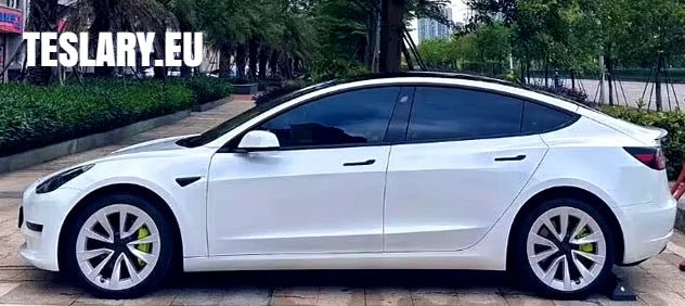 Tesla Model 3 18 "Full Rim Silver & Black Sport Style Covers