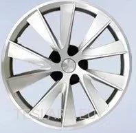 Tesla 3 18" Full Rim Silver & Black Sport Style Wheel Covers -TESLARY.IE Tesla Shop Europe