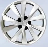 Tesla 3 18" Full Rim Silver & Black Sport Style Wheel Covers -TESLARY.IE Tesla Shop Europe