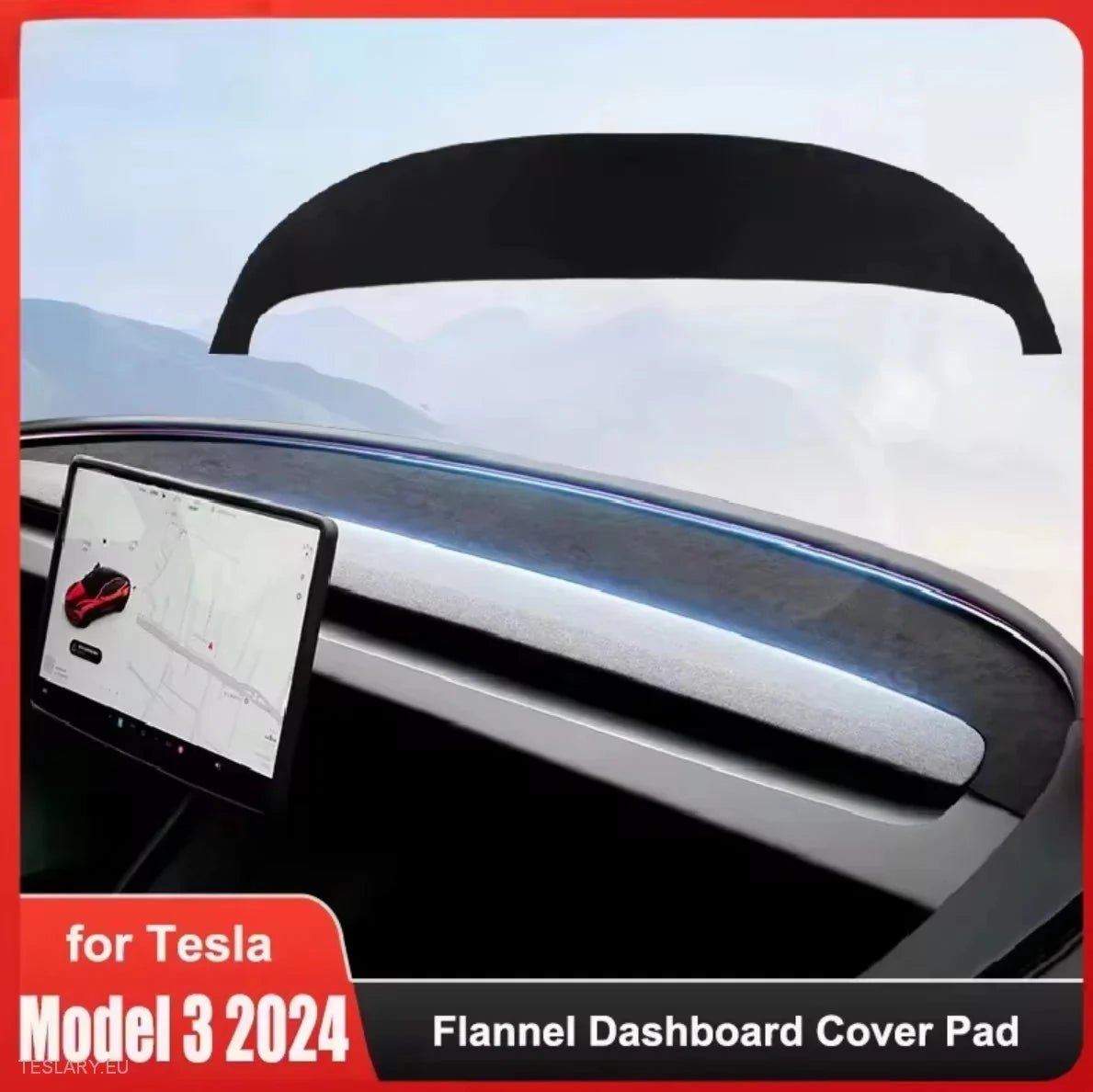 Tesla Model 3 Highland Dash Cover Mat -TESLARY.IE Tesla Shop Europe