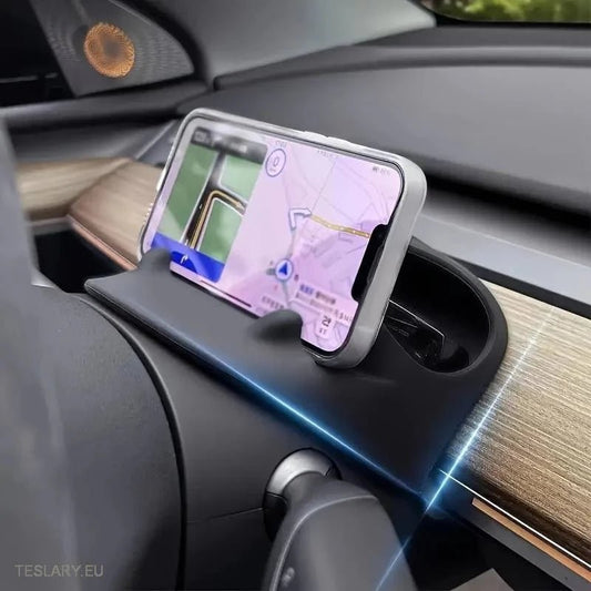 Tesla 3 / Y Phone & Dash Storage Organiser ( Steering Wheel ) -TESLARY.IE Tesla Shop Europe